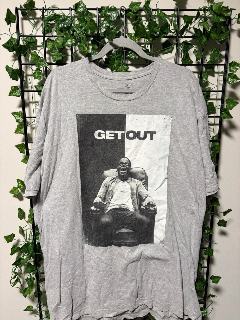 GET OUT Graphic Short Sleeve Tee - Gray
